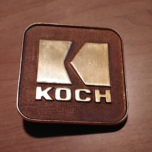 Koch industries square belt buckle